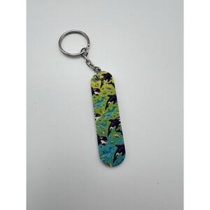 Vintage Lisa Frank Mini‎ 2.5" Nail File Keychain Whale Dolphin Ocean